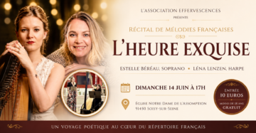 Récital soprano harpe Estelle Béréau Léna Lenzen 14 juin 2026 Soisy sur seine