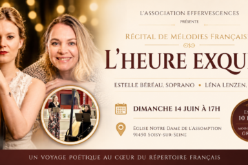 Récital soprano harpe Estelle Béréau Léna Lenzen 14 juin 2026 Soisy sur seine